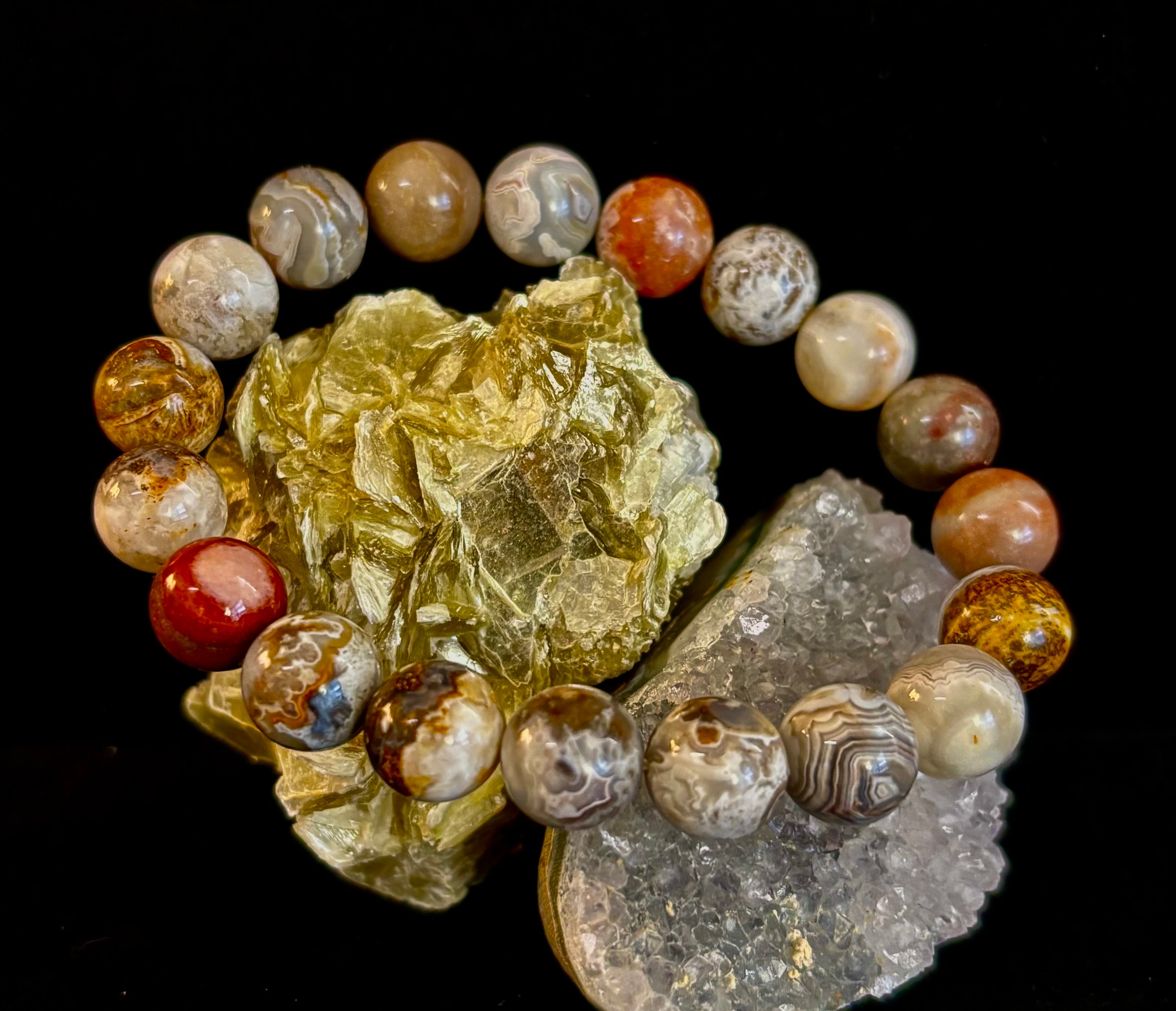 Pure Mexican Agate (6.5"-7.25" Small to Medium Wrists) | | Wiccan Center