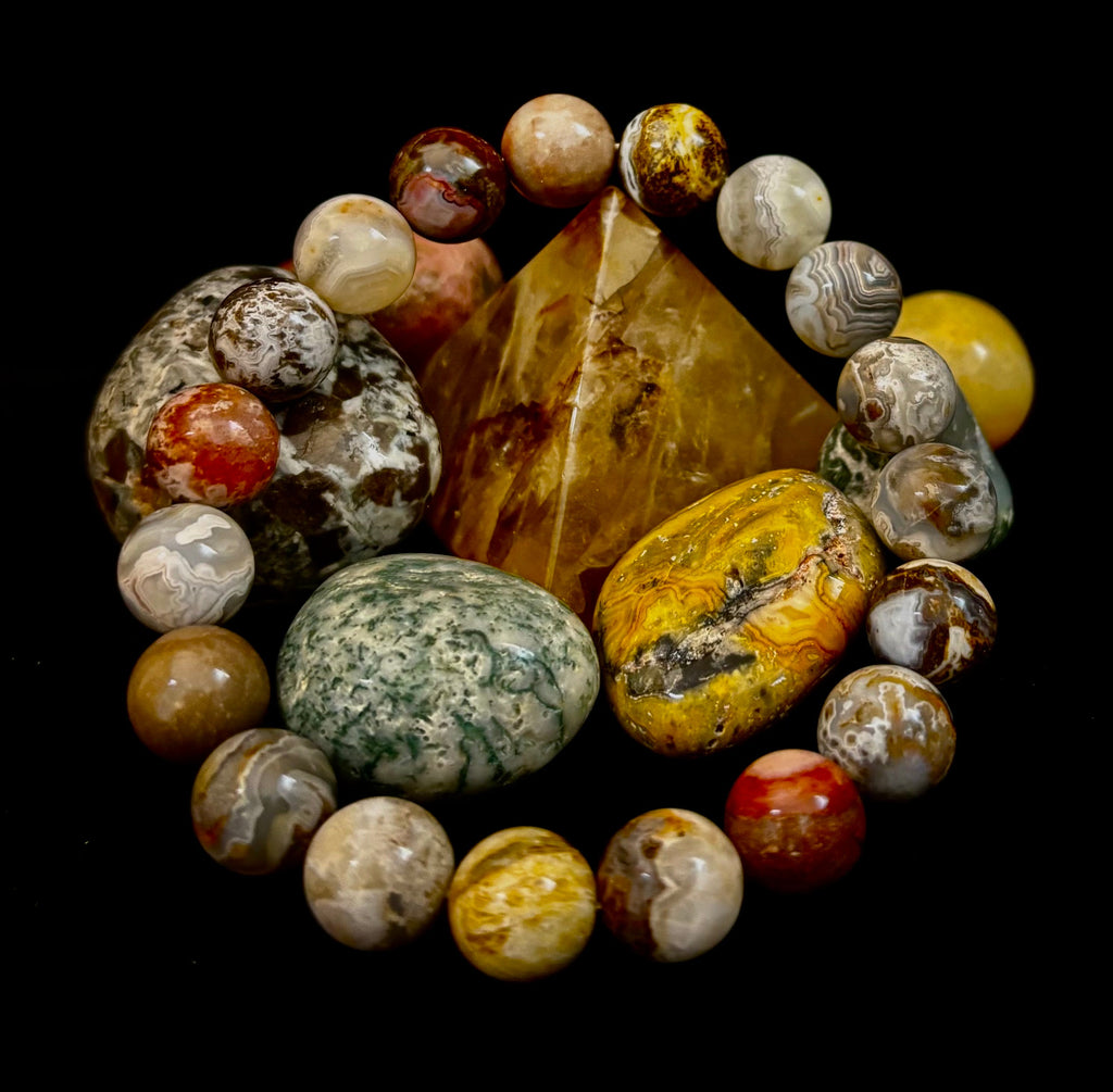 Pure Mexican Agate (6.5"-7.25" Small to Medium Wrists) | | Wiccan Center