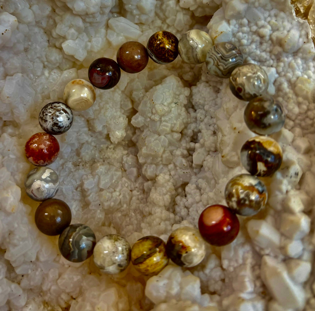 Pure Mexican Agate (6.5"-7.25" Small to Medium Wrists) | | Wiccan Center