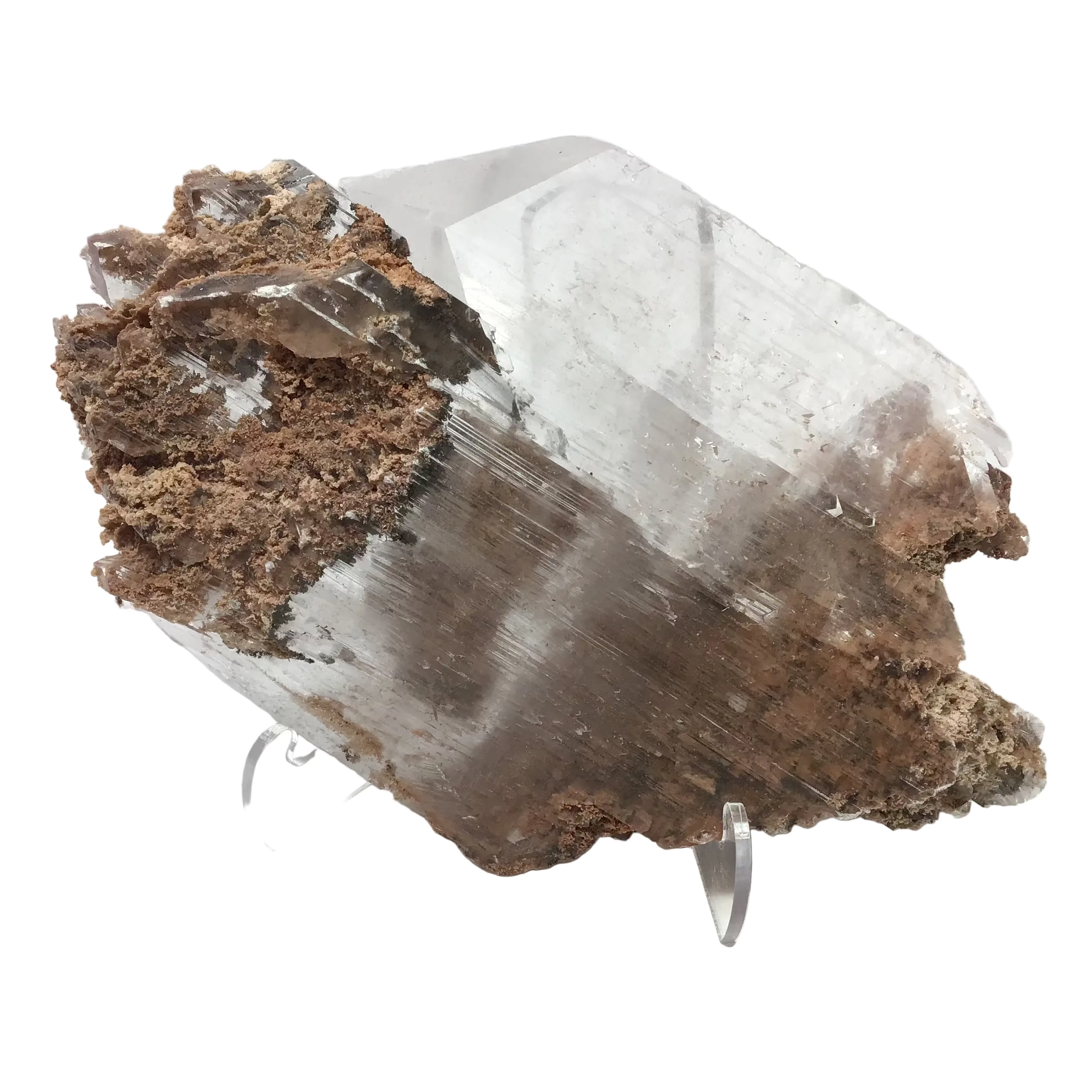 Double-Terminated Selenite Crystal Specimen on Lucite Easel | Crystals & Minerals > Specimens | Wiccan Center