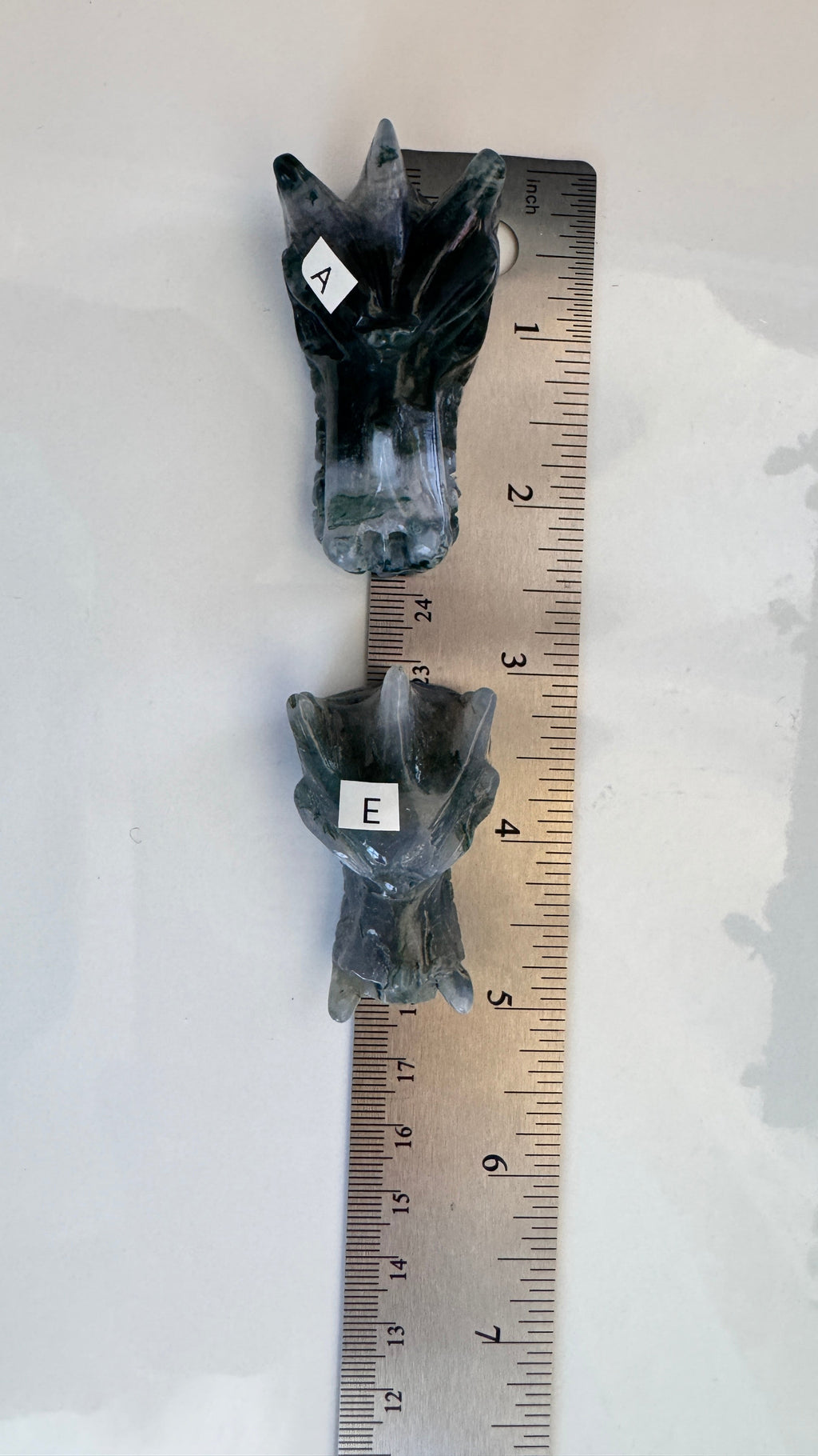 Moss Agate Dragon, You Choose 2-2.5" Crystal Dragon Head Skull for Stable Growth | Crystals | Wiccan Center