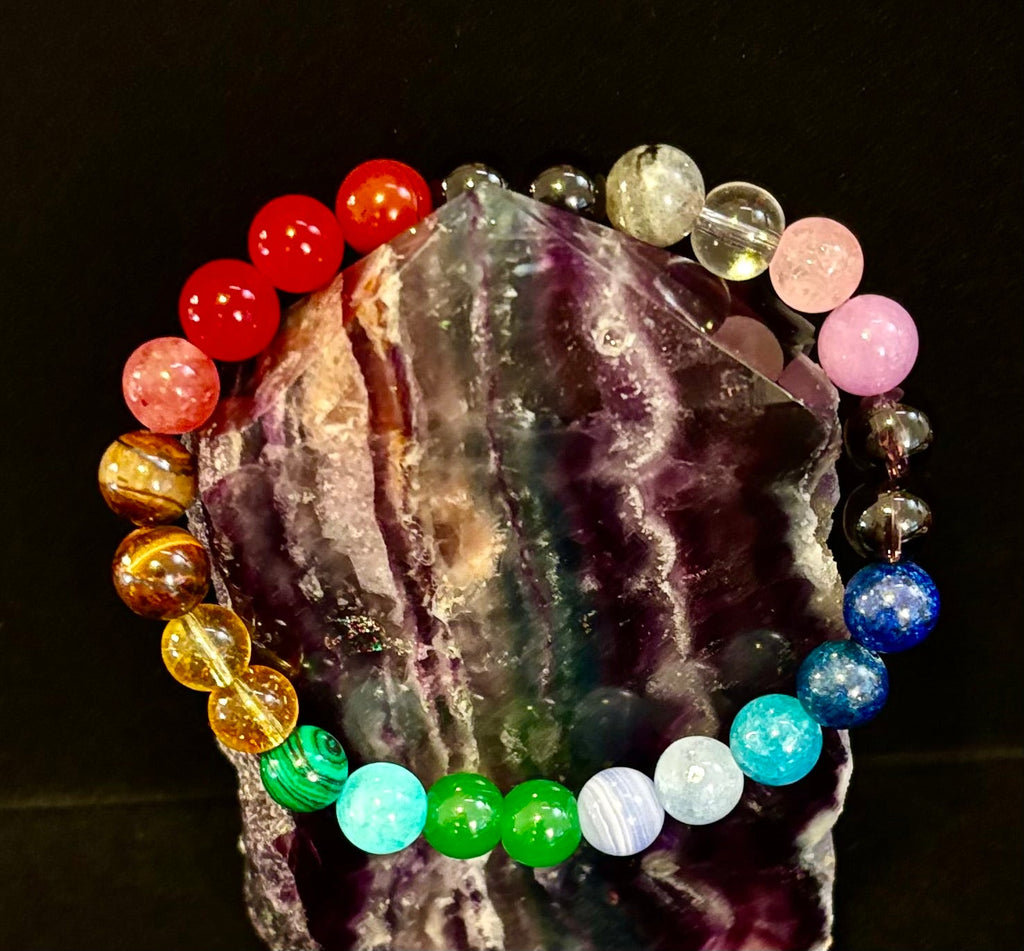 Bohemian Chakra Healing Bracelet – Energy Balance, Spiritual Wellness & Free-Spirited Style | | Wiccan Center