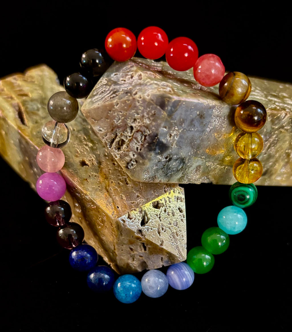 Bohemian Chakra Healing Bracelet – Energy Balance, Spiritual Wellness & Free-Spirited Style | | Wiccan Center