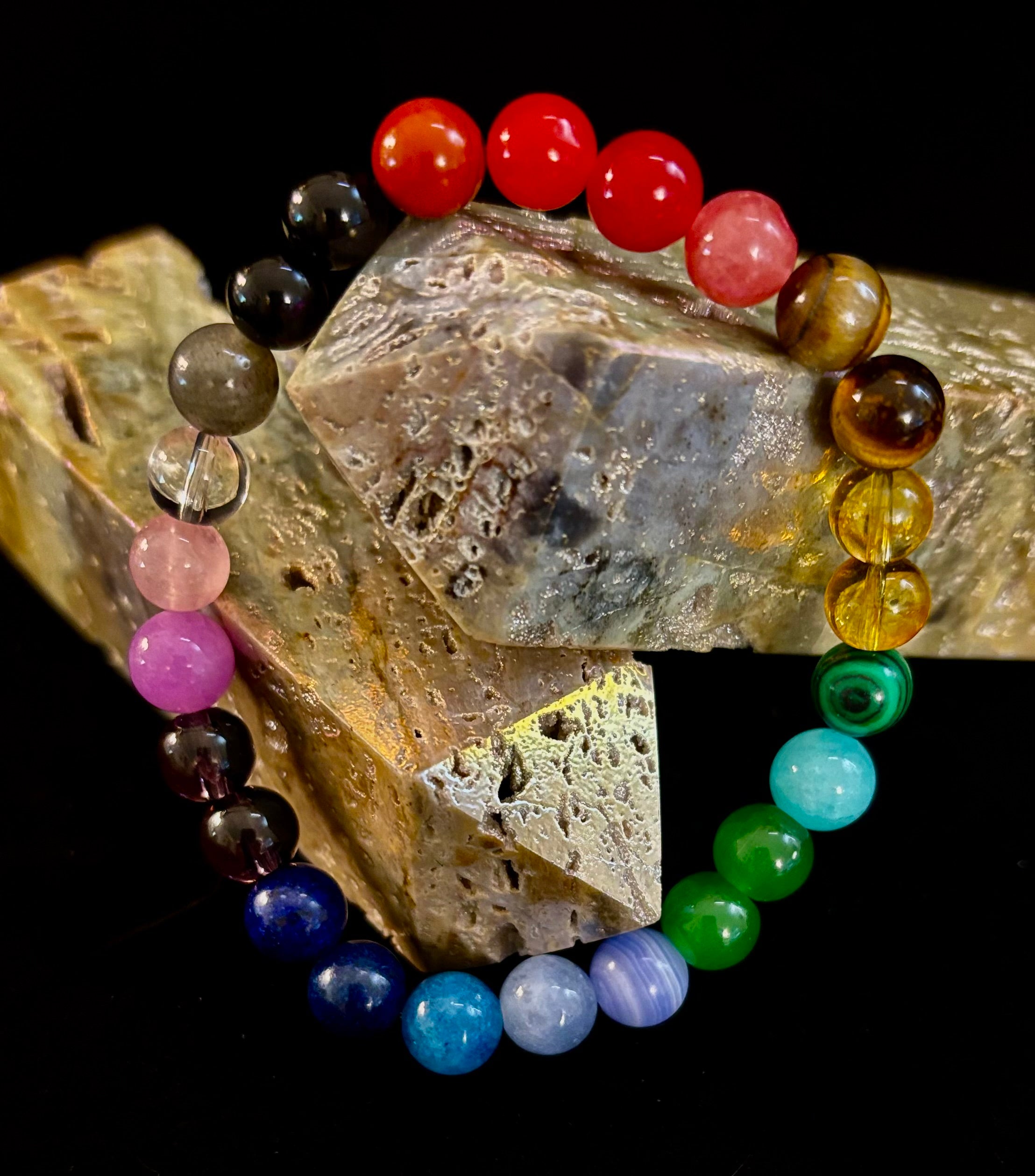 Bohemian Chakra Healing Bracelet – Energy Balance, Spiritual Wellness & Free-Spirited Style | | Wiccan Center