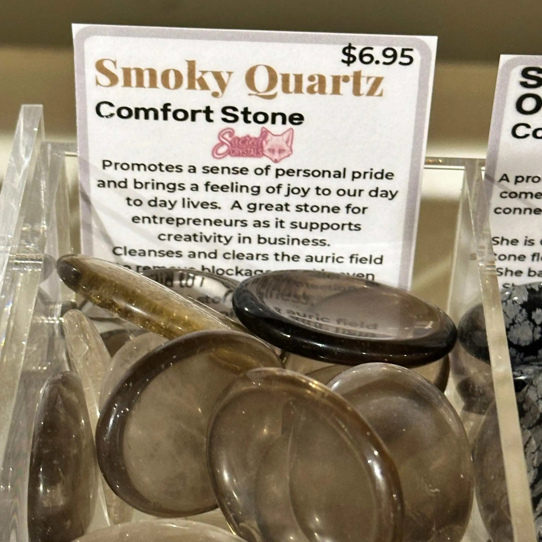 Smoky Quartz Comfort Stone | Tumbled Stones | Wiccan Center