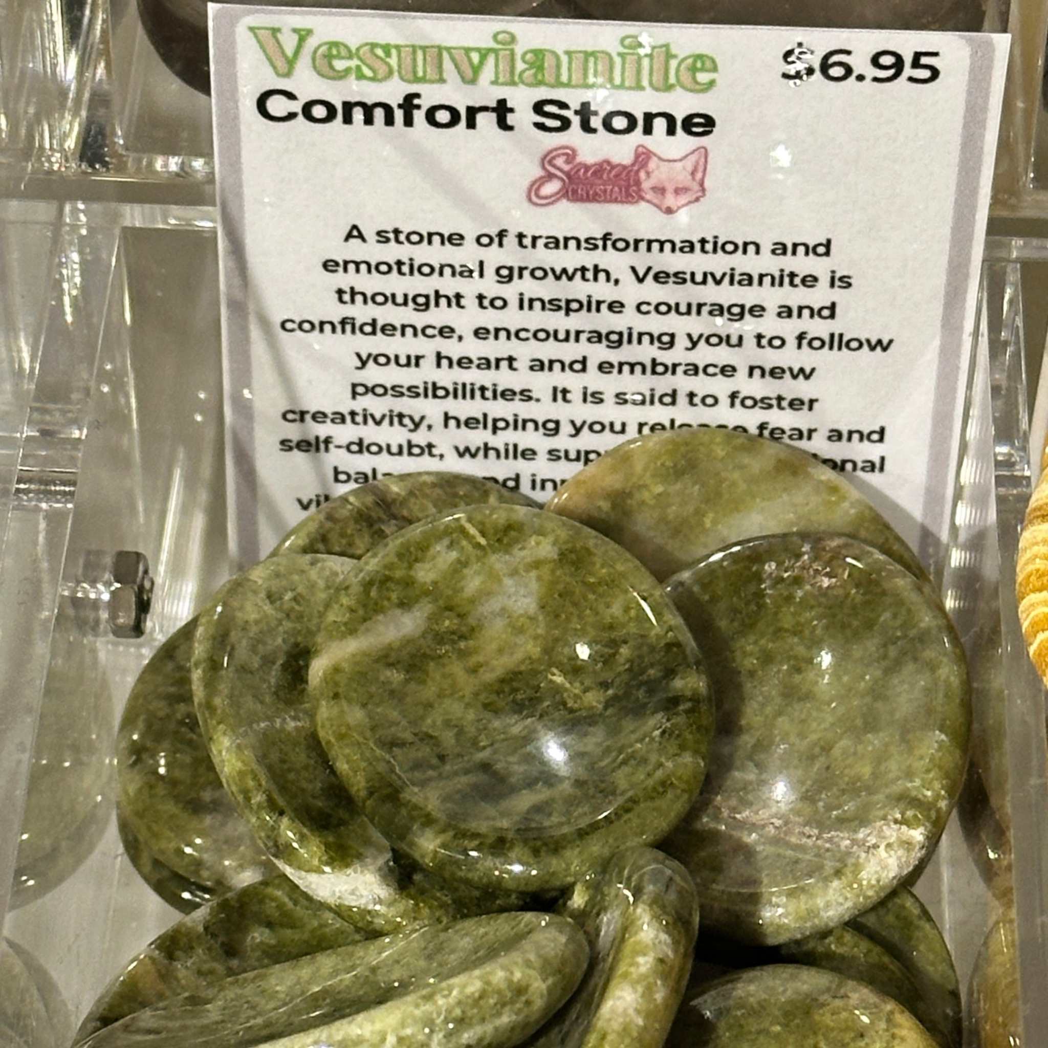 Vesuvianite Comfort Stone | Tumbled Stones | Wiccan Center