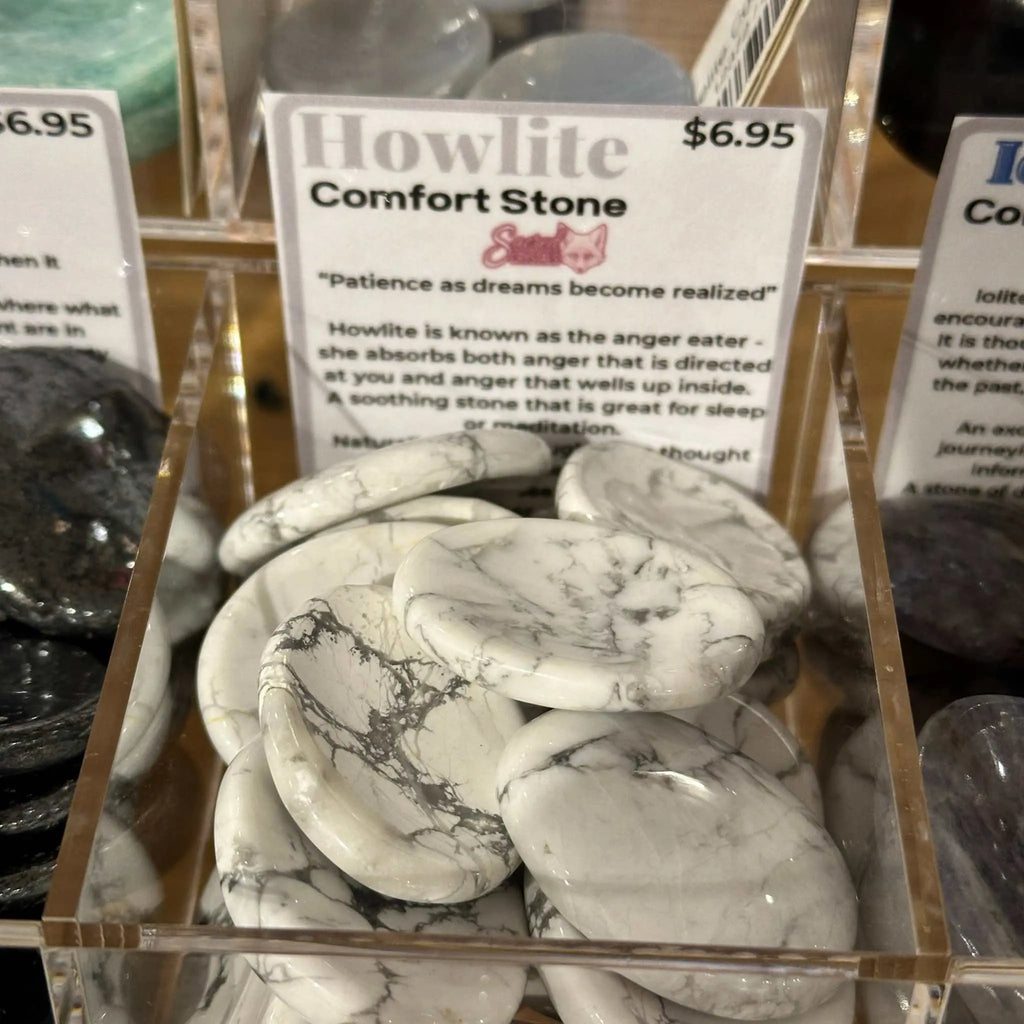 Howlite Comfort Stone | Tumbled Stones | Wiccan Center