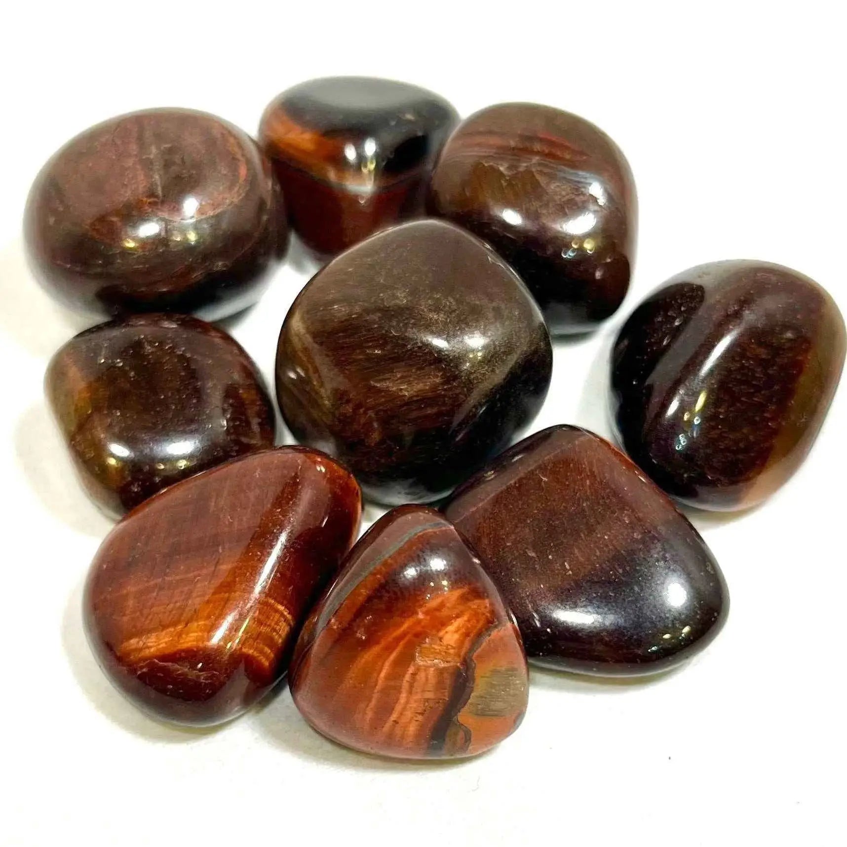 Red Tiger Eye Tumbled Pocket Stone | Tumbled Stones | Wiccan Center