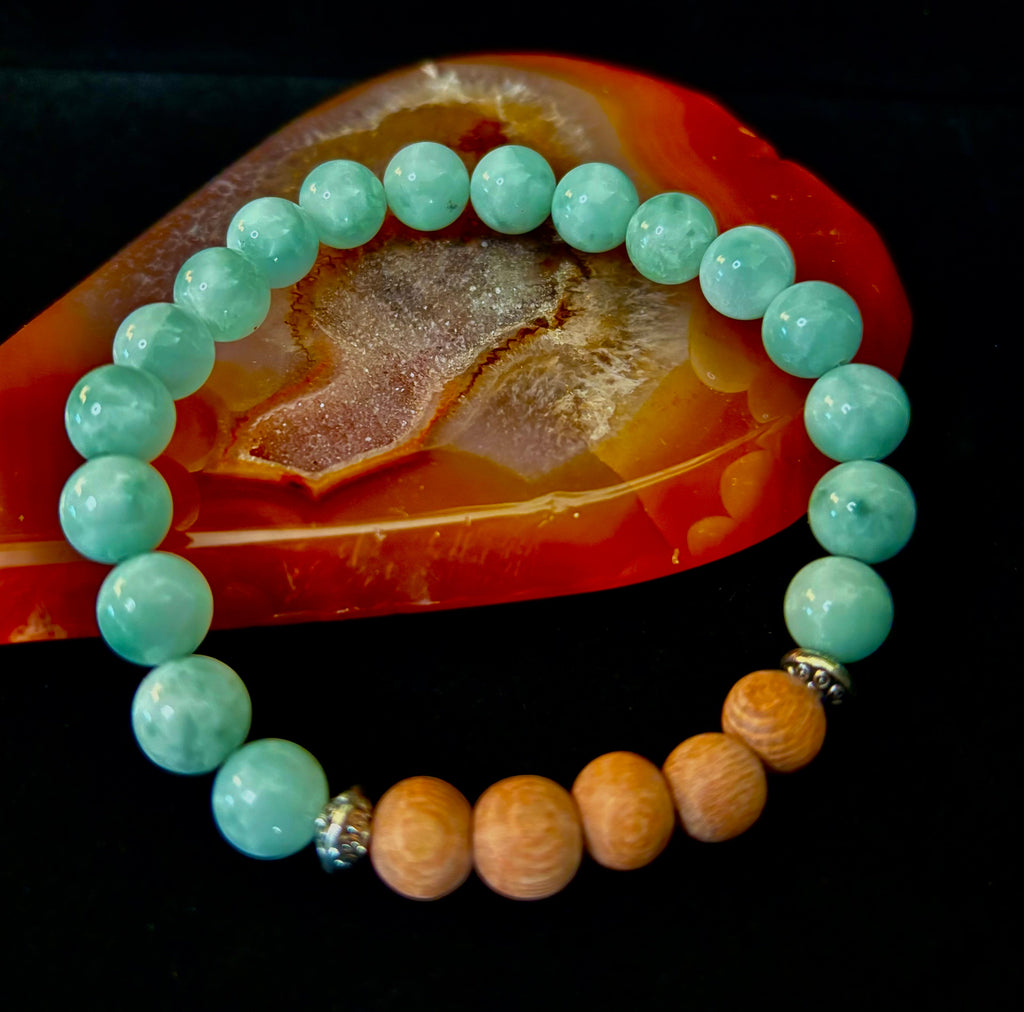 Green Moonstone Aromatherapy Diffuser Bracelet | | Wiccan Center