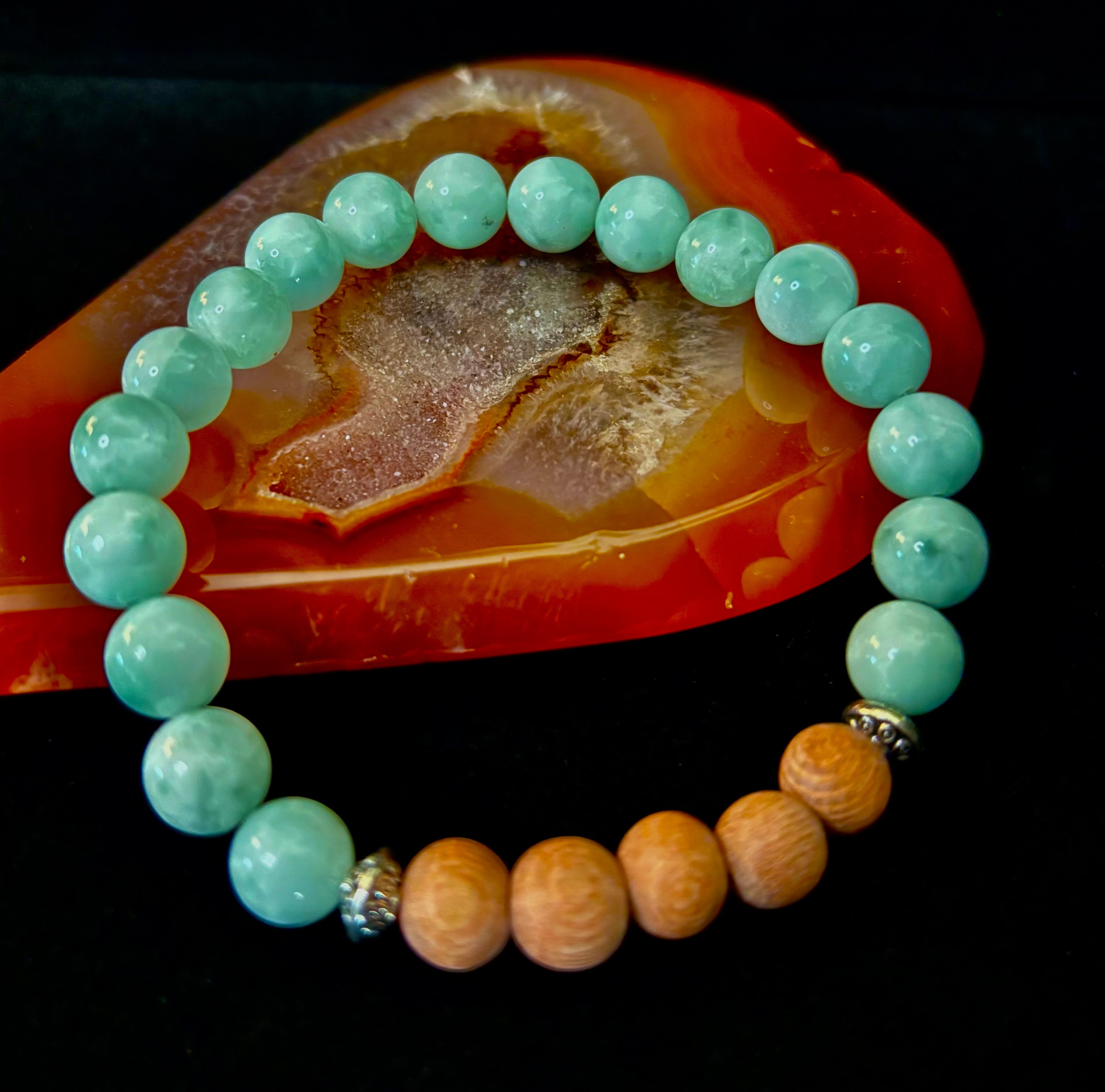 Green Moonstone Aromatherapy Diffuser Bracelet | | Wiccan Center