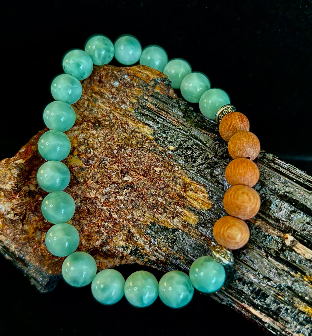 Green Moonstone Aromatherapy Diffuser Bracelet | | Wiccan Center