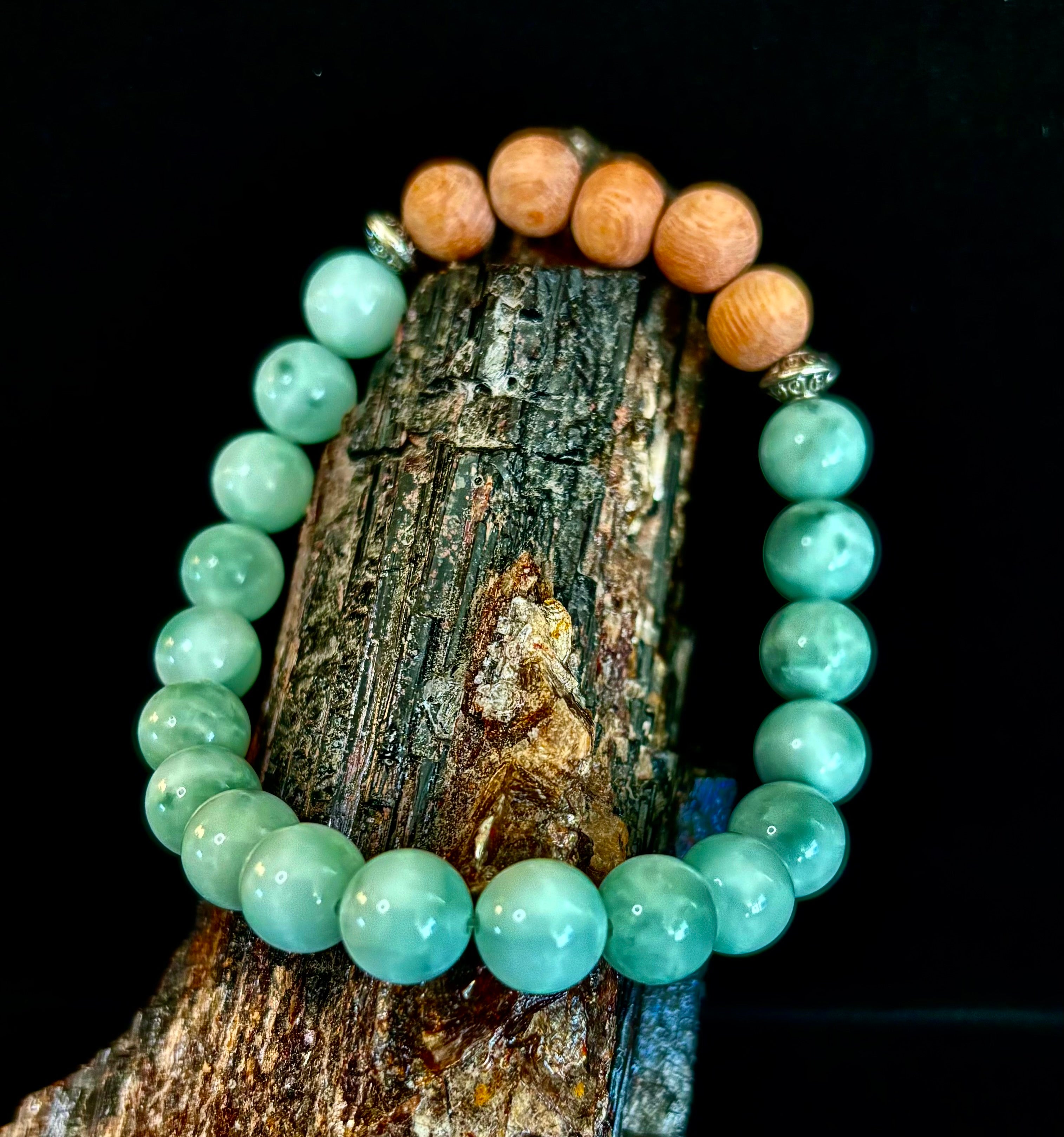 Green Moonstone Aromatherapy Diffuser Bracelet | | Wiccan Center