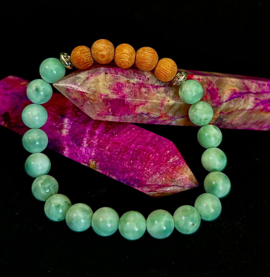 Green Moonstone Aromatherapy Diffuser Bracelet | | Wiccan Center