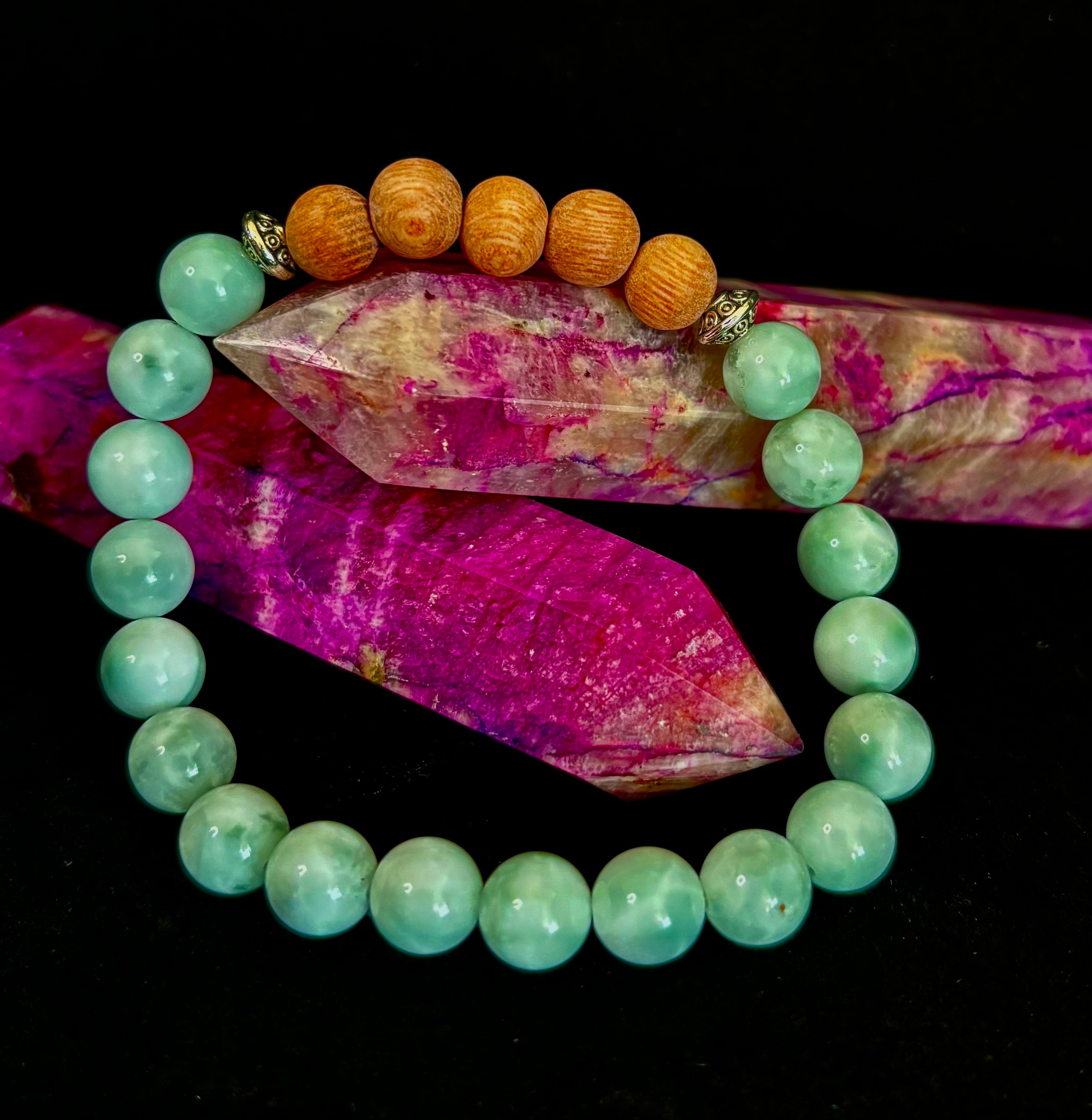 Green Moonstone Aromatherapy Diffuser Bracelet | | Wiccan Center