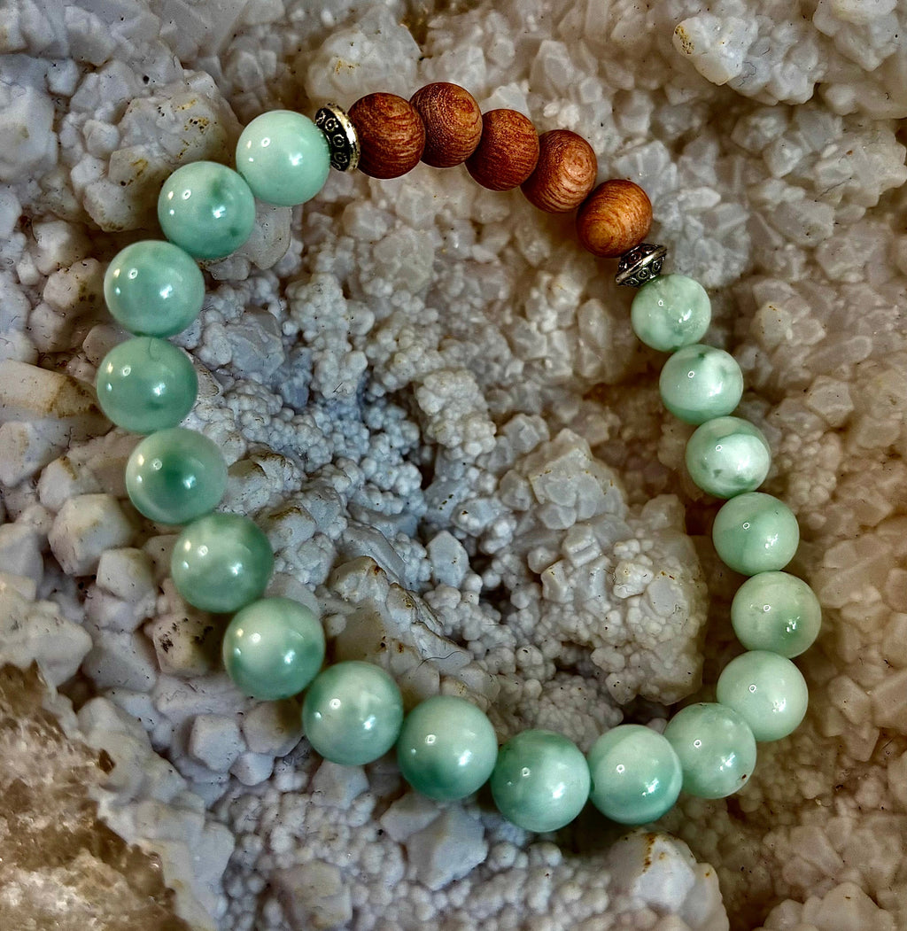 Green Moonstone Aromatherapy Diffuser Bracelet | | Wiccan Center