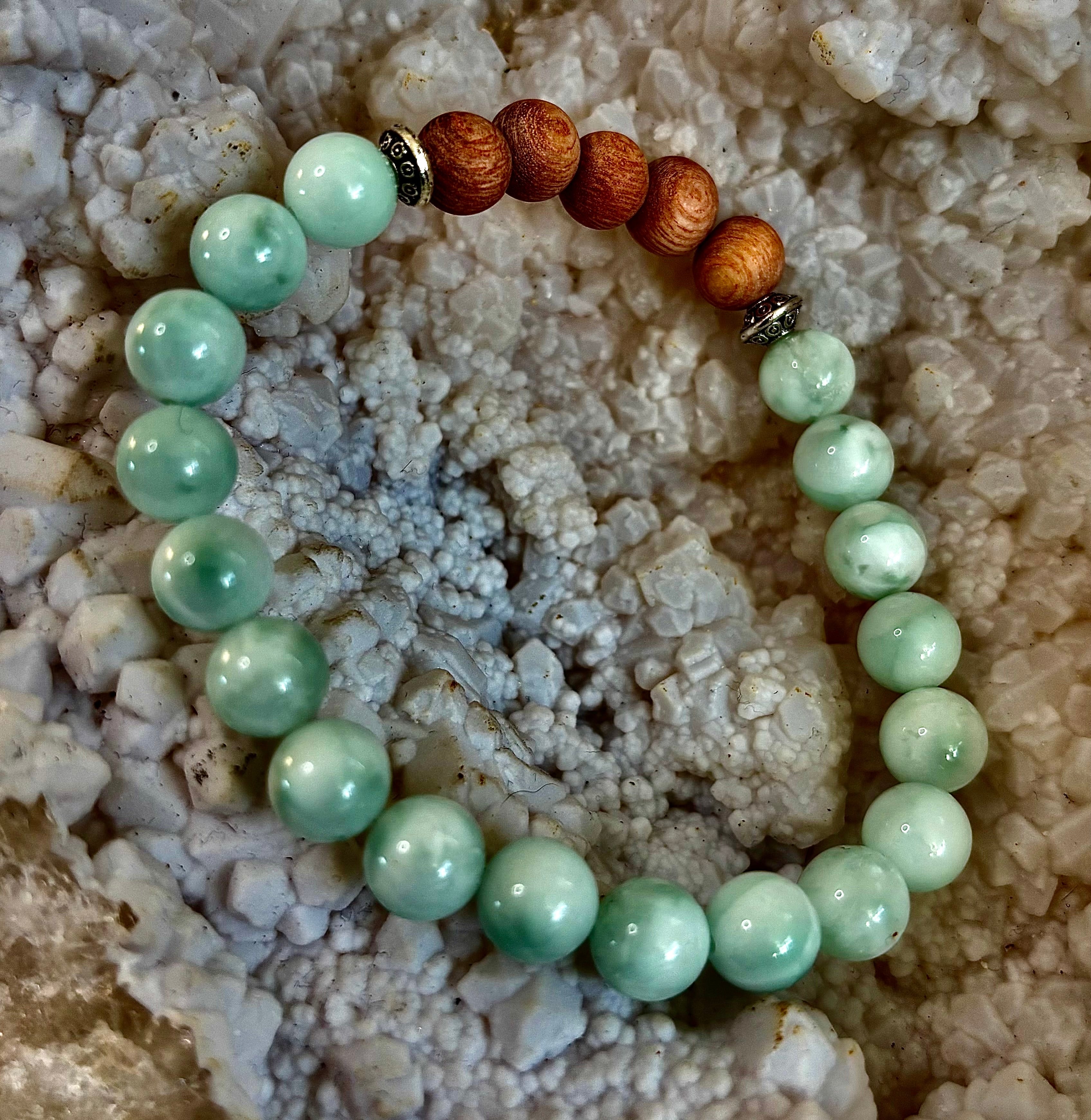 Green Moonstone Aromatherapy Diffuser Bracelet | | Wiccan Center