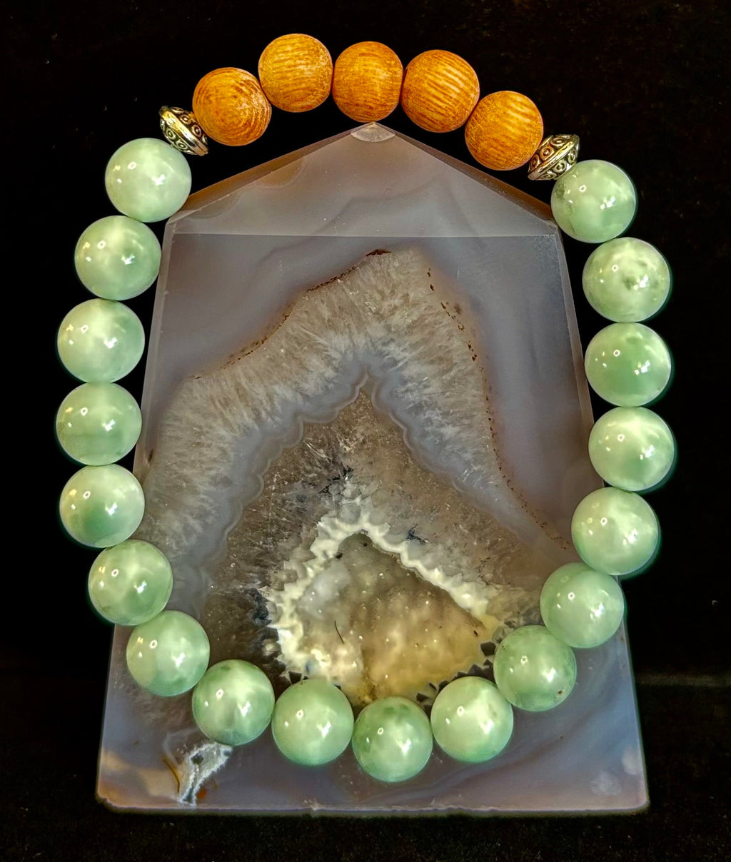 Green Moonstone Aromatherapy Diffuser Bracelet | | Wiccan Center