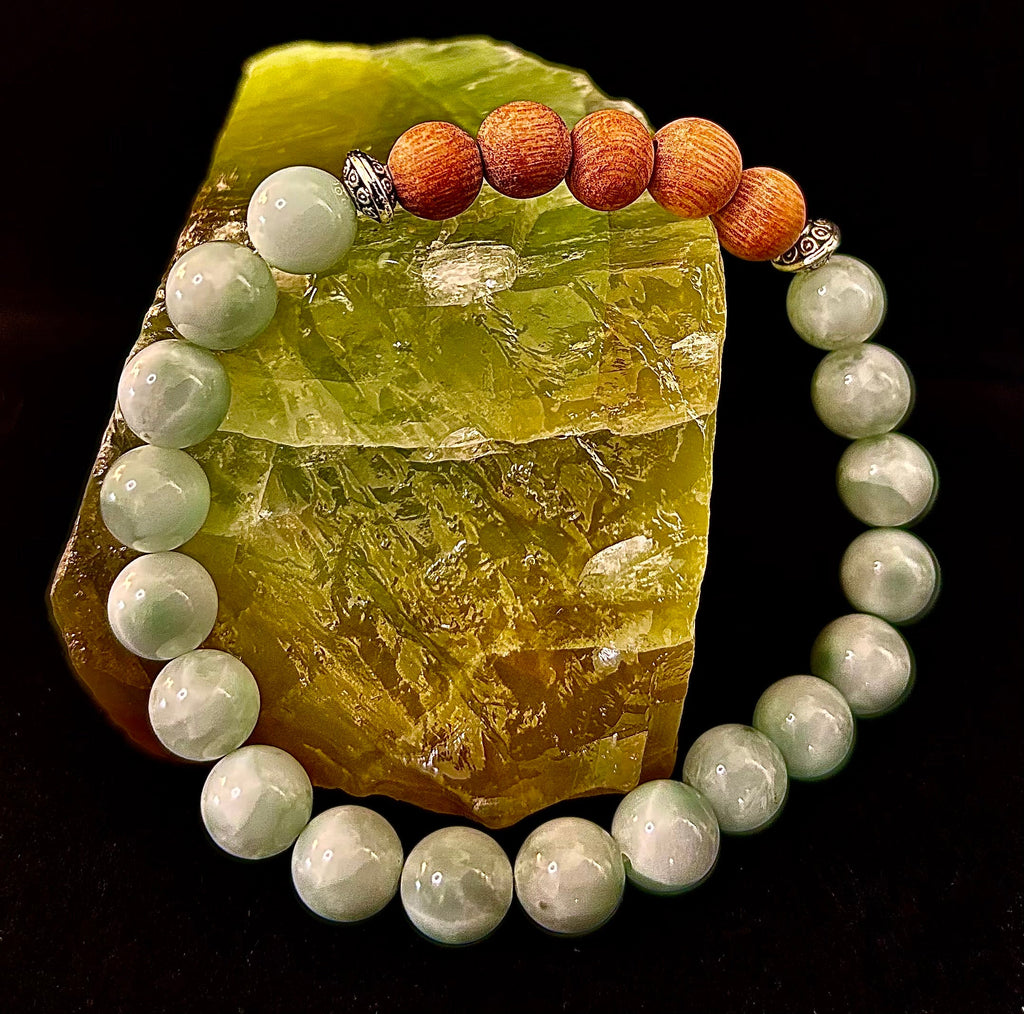 Green Moonstone Aromatherapy Diffuser Bracelet | | Wiccan Center