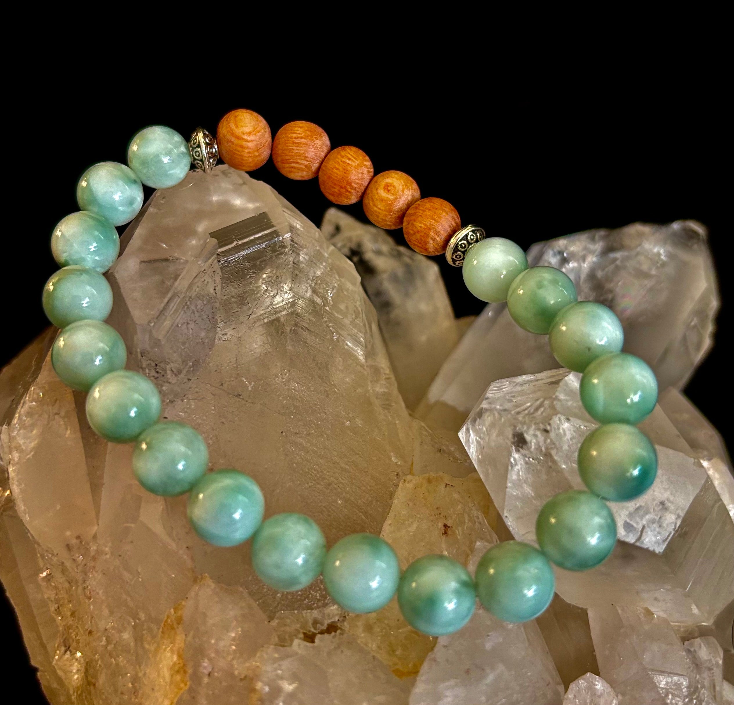 Green Moonstone Aromatherapy Diffuser Bracelet | | Wiccan Center