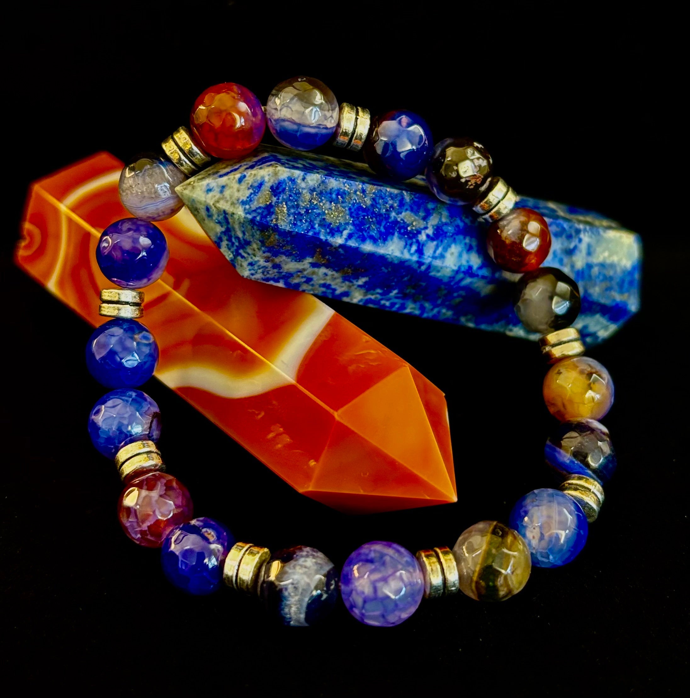 Puerto Vallarta Handmade Crystal Bracelet – Multi-Stone Energy Bracelet (8") | | Wiccan Center