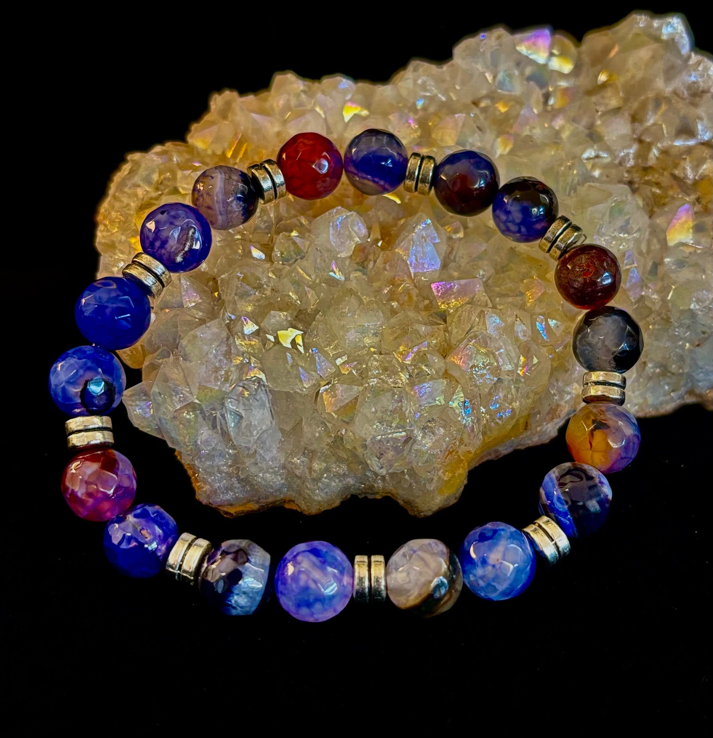 Puerto Vallarta Handmade Crystal Bracelet – Multi-Stone Energy Bracelet (8") | | Wiccan Center