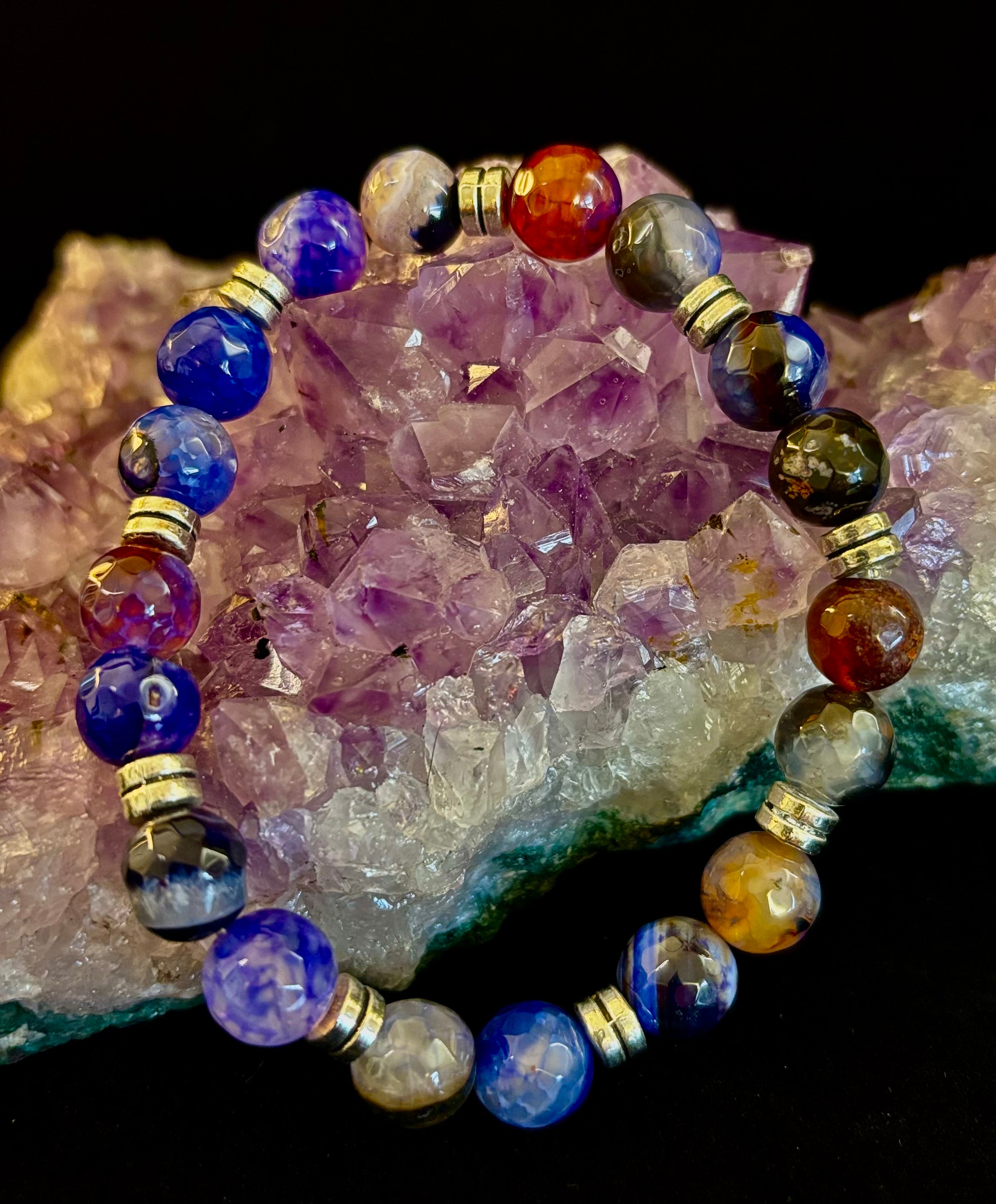 Puerto Vallarta Handmade Crystal Bracelet – Multi-Stone Energy Bracelet (8") | | Wiccan Center
