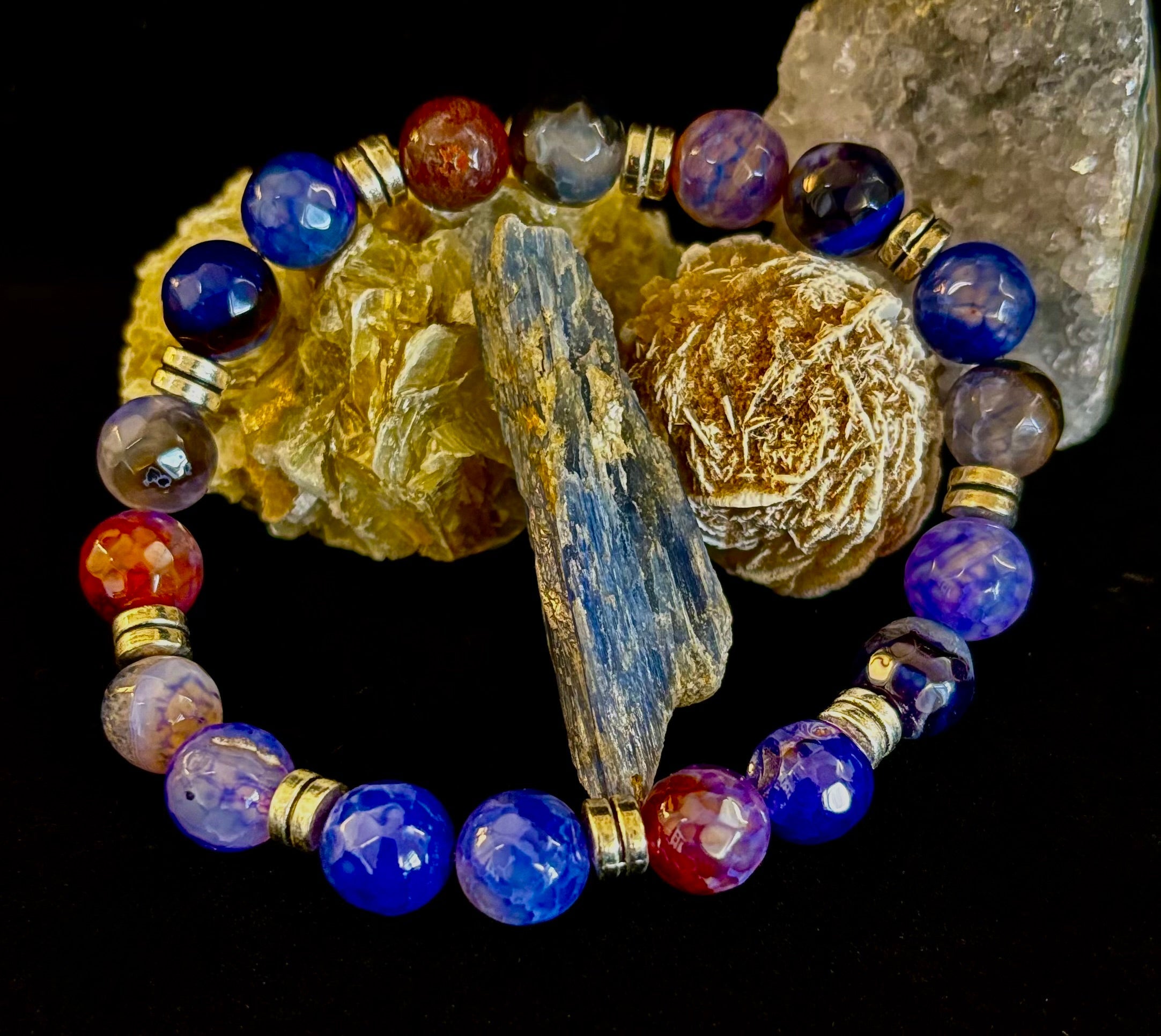 Puerto Vallarta Handmade Crystal Bracelet – Multi-Stone Energy Bracelet (8") | | Wiccan Center