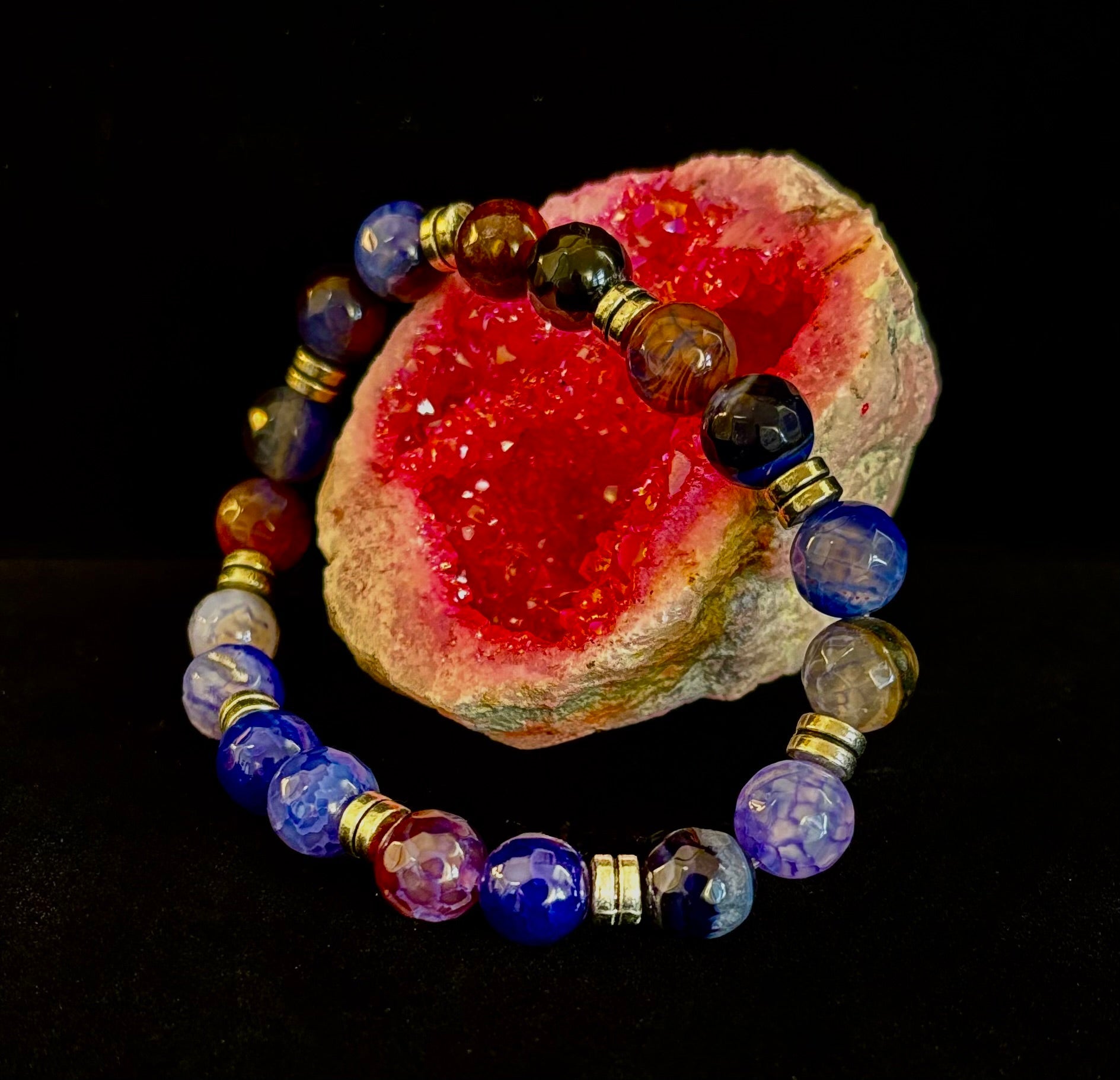 Puerto Vallarta Handmade Crystal Bracelet – Multi-Stone Energy Bracelet (8") | | Wiccan Center