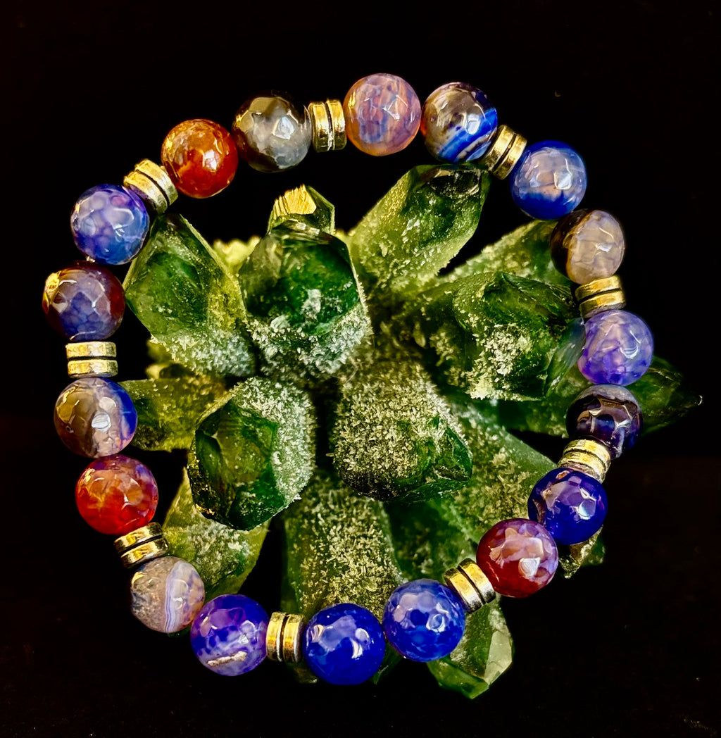 Puerto Vallarta Handmade Crystal Bracelet – Multi-Stone Energy Bracelet (8") | | Wiccan Center