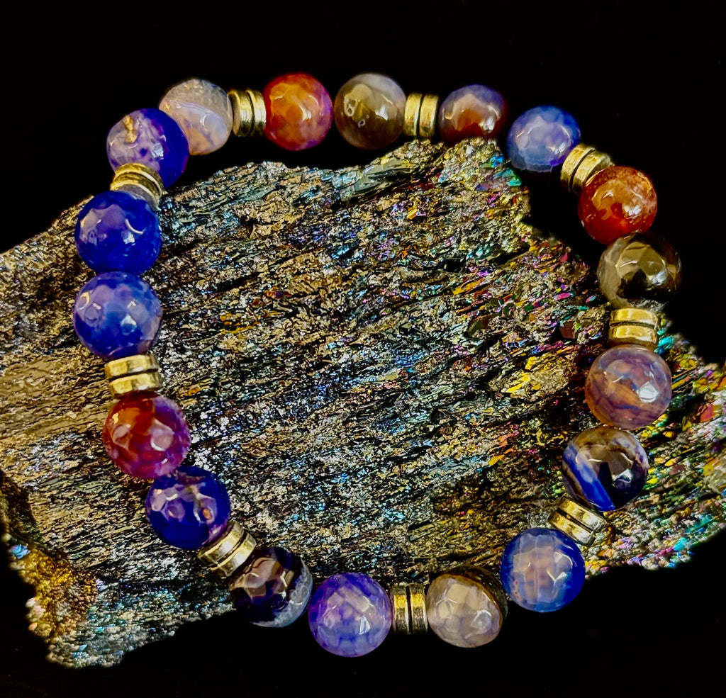 Puerto Vallarta Handmade Crystal Bracelet – Multi-Stone Energy Bracelet (8") | | Wiccan Center