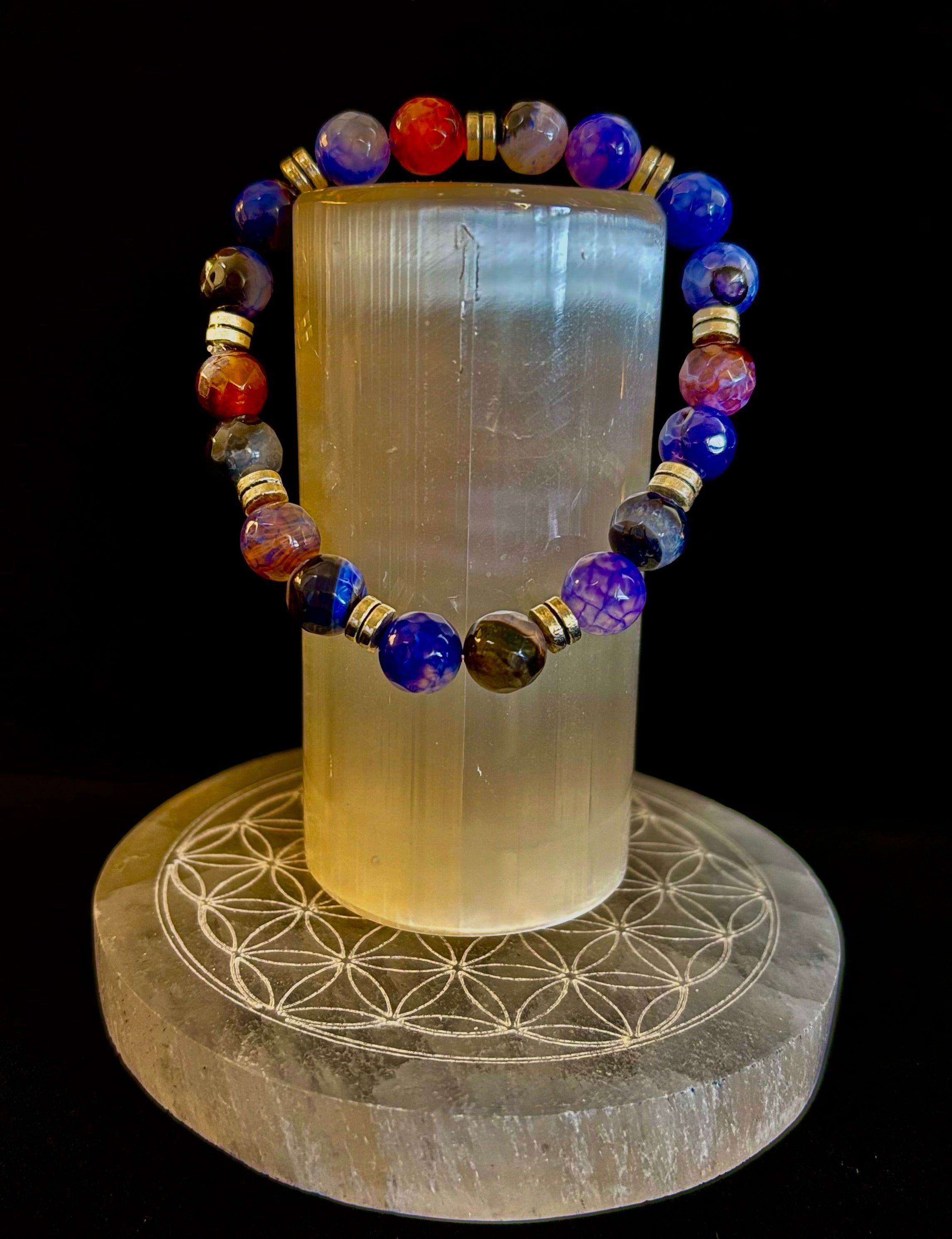 Puerto Vallarta Handmade Crystal Bracelet – Multi-Stone Energy Bracelet (8") | | Wiccan Center