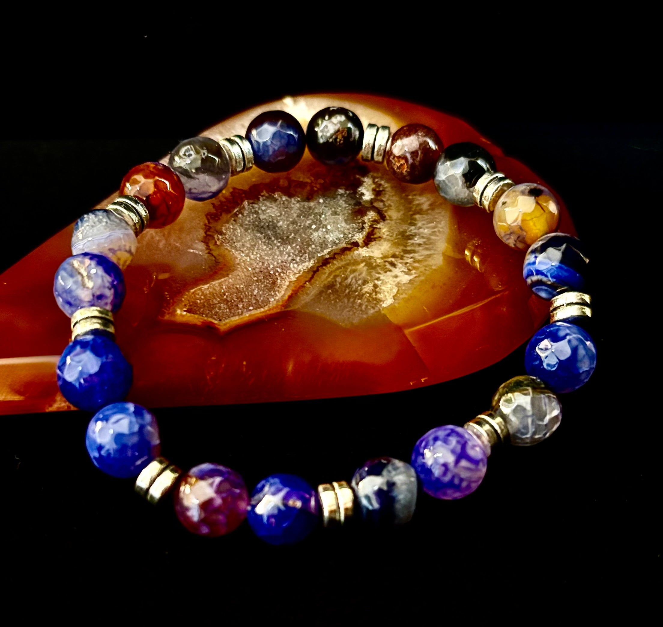 Puerto Vallarta Handmade Crystal Bracelet – Multi-Stone Energy Bracelet (8") | | Wiccan Center