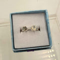 Sterling Silver Moonstone & Labradorite Ring - Size 7 -Intuitive, Mystical & Protective | Rings | Wiccan Center