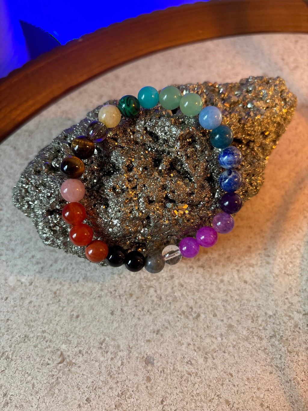 Repurposed Natural Stones and Recycled Glass Bracelet | | Wiccan Center
