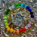 Rainbow Cat’s Eye Beaded Bracelet – Chakra Inspired Multicolor Bracelet | Pride Energy Jewelry | | Wiccan Center
