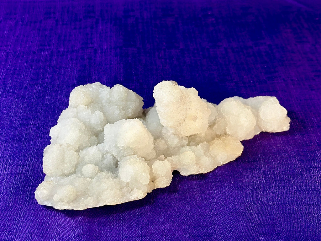 Chalcedony & Crystal Quartz Stalactite 3-8", Natural Quartz on Chalcedony Stalactite Specimen