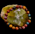 Ocean Jasper Bracelet – 8mm Natural Stone Beads | Medium Wrist Fit | Healing Crystal Jewelry for Joy & Balance | | Wiccan Center