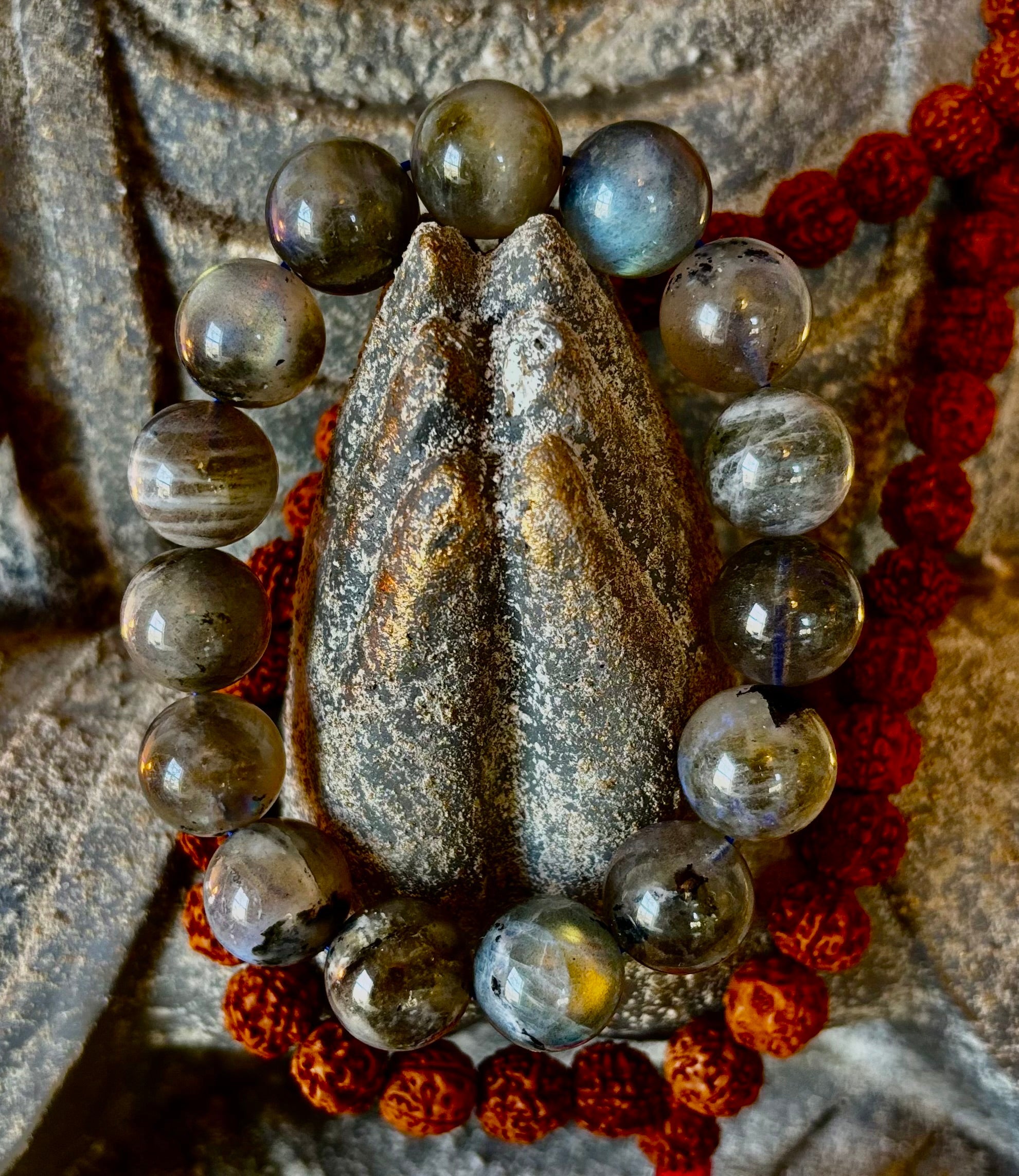 Moonlit Path: Silver Flash Labradorite Bracelet - Reiki Infused (3 Amazing Bead Sizes) | | Wiccan Center