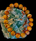 Matte Picture Jasper Power Bracelet – 10mm Grounding & Strength Stone Bracelet | | Wiccan Center