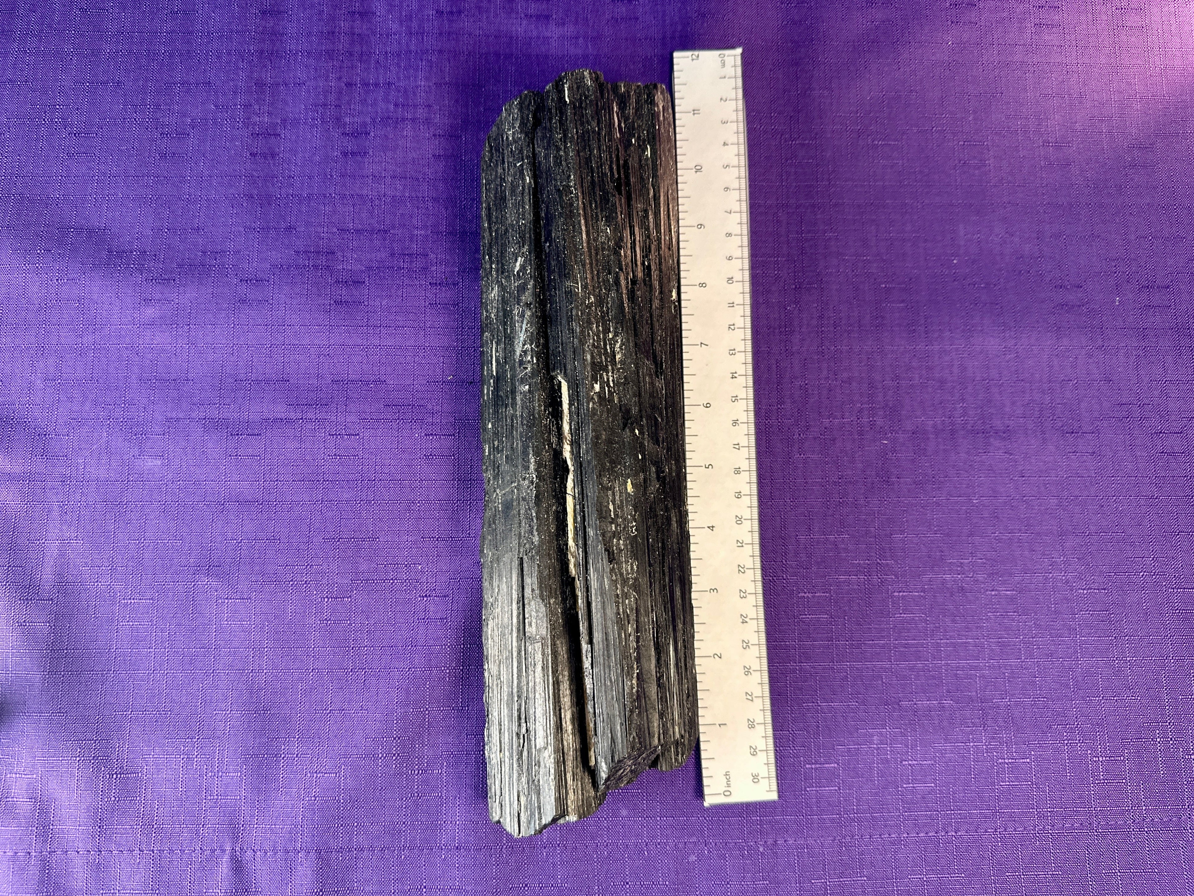Extra Large Black Tourmaline Chunk / Rod / Log. Natural Rough Black Tourmaline