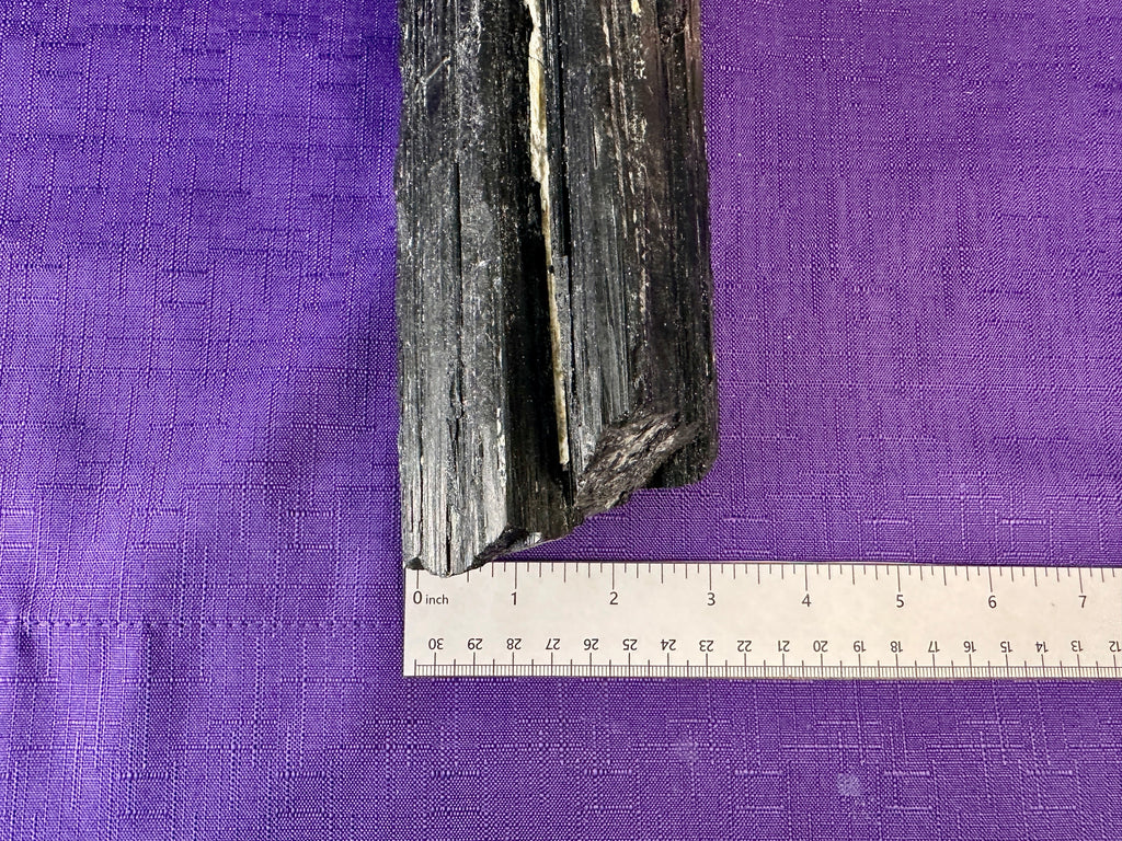 Extra Large Black Tourmaline Chunk / Rod / Log. Natural Rough Black Tourmaline