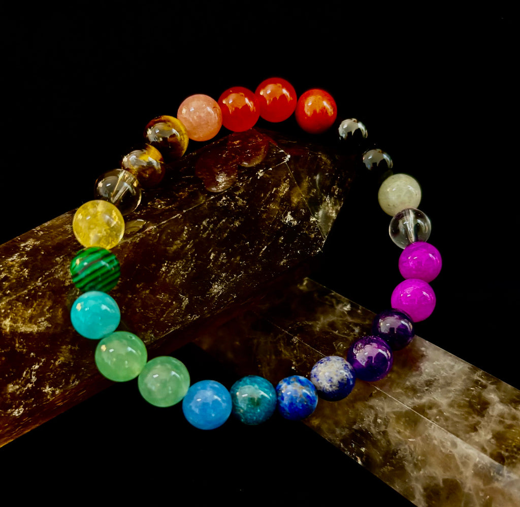 Repurposed Natural Stones and Recycled Glass Bracelet | | Wiccan Center