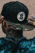 Burn The Ships Camo Snapback | hat | Wiccan Center