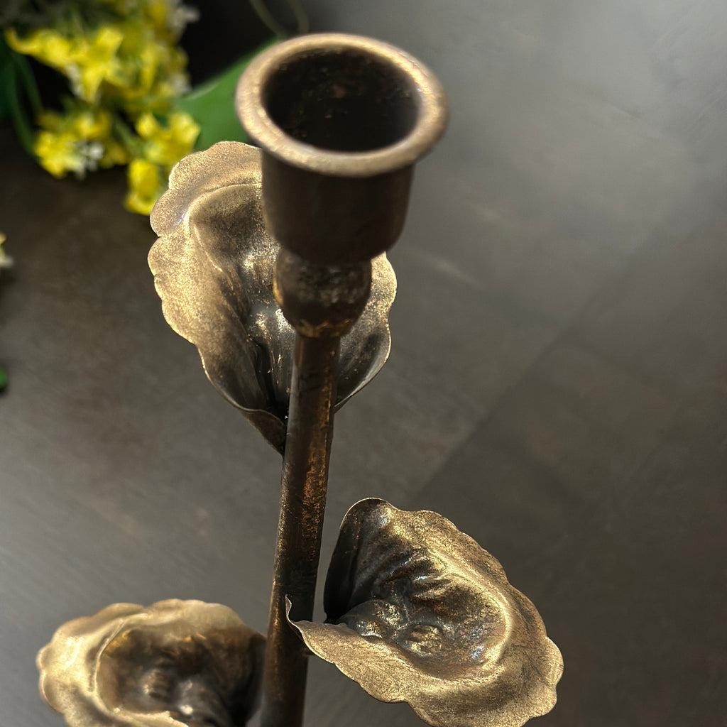 Metal Leaf Candle Holders – Set of 3 | | Wiccan Center