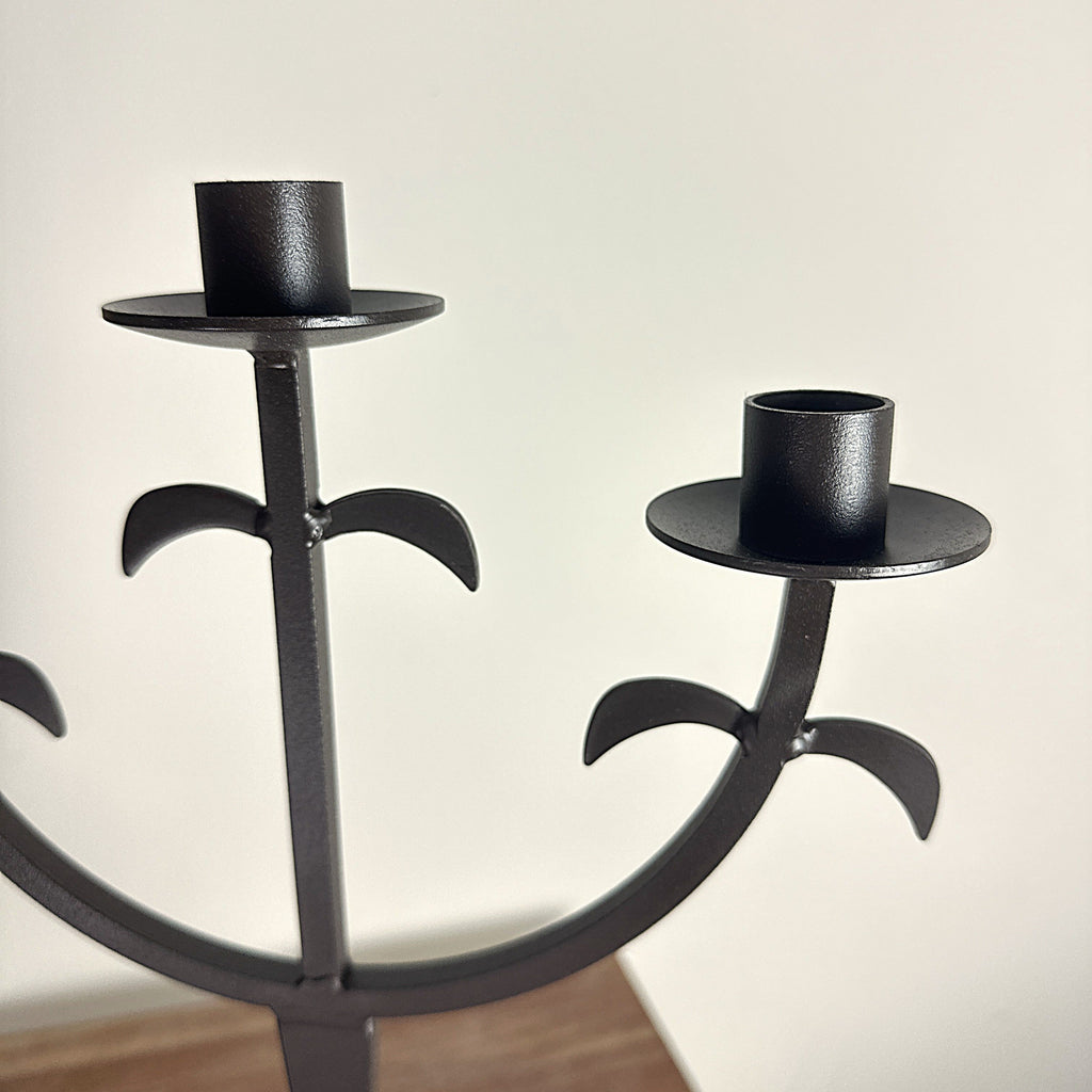 Iron Metal Rusted Candelabra | | Wiccan Center