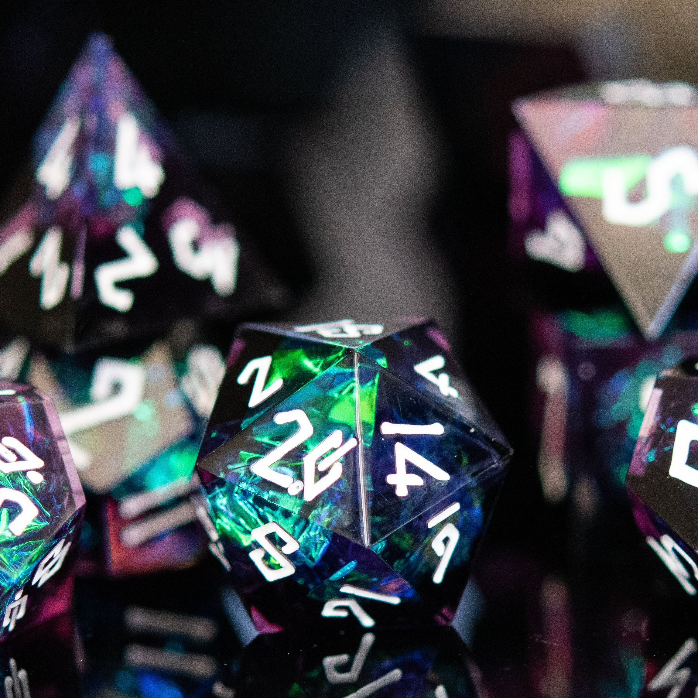 Incantation Sharp-Edged Resin Dice Set