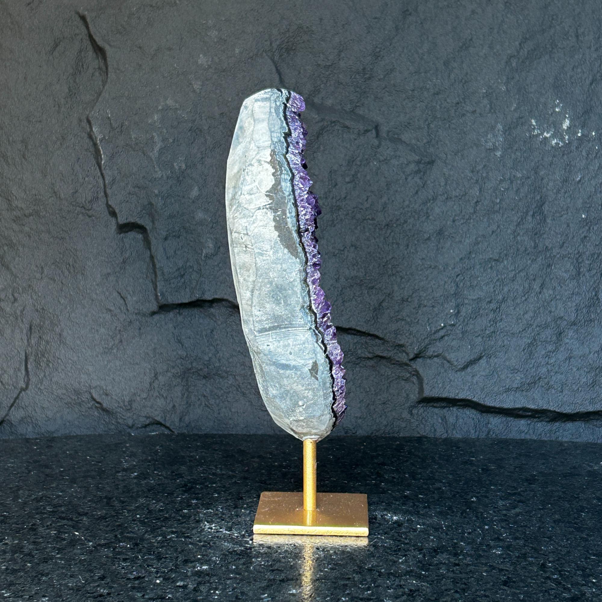 Incredible Crystal with Display Stand, Large Quartz, Amethyst geode on stand | Amethyst Geodes | Wiccan Center