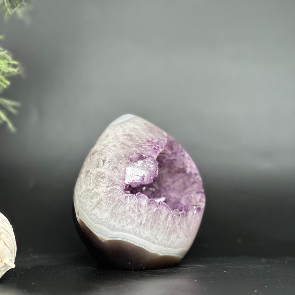 Incredible Deep Purple Amethyst Stone, Egg shaped crystal piece, AAA amethyst quality Oval Full polished Crystal | Amethyst Geodes | Wiccan Center