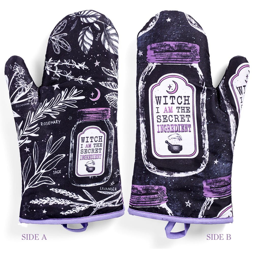 Kitchen Witch Oven Mitt Set | Kitchen | Wiccan Center