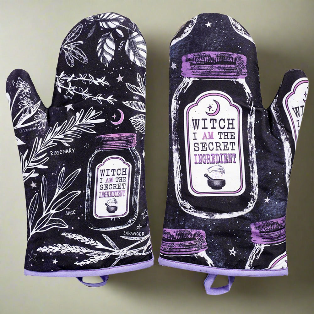 Kitchen Witch Oven Mitt Set | Kitchen | Wiccan Center